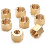 LTWFITTING1/4 inch Brass Compression Nut,Brass Compression Fitting(Pack of 25)