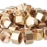LTWFITTING 3/8-Inch Brass Compression Cap Stop Valve Cap,Brass Compression Fitting(Pack of 60)