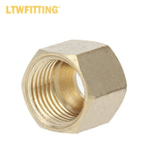 LTWFITTING Assortment Kit Tube OD 1/8 inch 3/16 inch 1/4 inch 5/16 inch 3/8 inch Brass Compression Nut Set (Pack of 125)