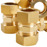 LTWFITTING 7/8 inch OD Compression Union,Brass Compression Fitting(Pack of 50)