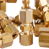 LTWFITTING 3/16 inch OD Compression Union,Brass Compression Fitting(Pack of 400)