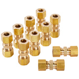 LTWFITTING 5/16 inch OD Compression Union,Brass Compression Fitting(Pack of 10)