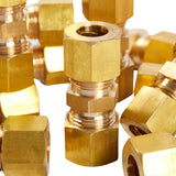LTWFITTING 5/16 inch OD Compression Union,Brass Compression Fitting(Pack of 200)