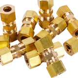 LTWFITTING 5/16 inch OD Compression Union,Brass Compression Fitting(Pack of 30)