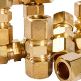 LTWFITTING 1/2 inch OD Compression Union,Brass Compression Fitting(Pack of 150)