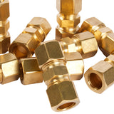 LTWFITTING 1/2 inch OD Compression Union,Brass Compression Fitting(Pack of 20)