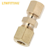 LTWFITTING Assortment Kit Brass 3/16 inch to 3/8 inch OD Compression Reducing Union Set (Pack of 20)