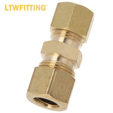 LTWFITTING Assortment Kit Brass 3/16 inch to 3/8 inch OD Compression Reducing Union Set (Pack of 20)