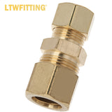 LTWFITTING Assortment Kit Brass 3/16 inch to 3/8 inch OD Compression Reducing Union Set (Pack of 20)