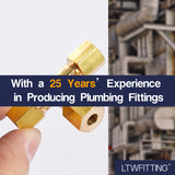 LTWFITTING 3/16 inch OD Compression Tee,Brass Compression Fitting(Pack of 25)
