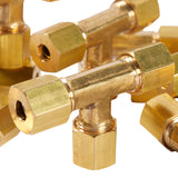 LTWFITTING 3/16 inch OD Compression Tee,Brass Compression Fitting(Pack of 200)