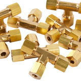 LTWFITTING 3/16 inch OD Compression Tee,Brass Compression Fitting(Pack of 25)