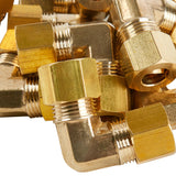 LTWFITTING 5/16 inch OD 90 Degree Compression Union Elbow,Brass Compression Fitting(Pack of 25)