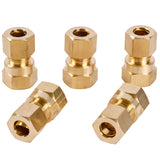LTWFITTING Brass 5/16-Inch OD x 1/4-Inch Female NPT Compression Connector Fitting(Pack of 5)
