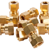 LTWFITTING Brass 5/16 OD x 1/4 Female NPT Compression Connector Fitting(Pack of 25)