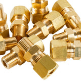 LTWFITTING Brass 5/16-Inch OD x 1/8-Inch Male NPT Compression Connector Fitting(Pack of 25)