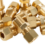 LTWFITTING Brass 5/16-Inch OD x 1/4-Inch Male NPT Compression Connector Fitting(Pack of 25)