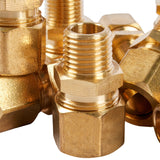 LTWFITTING Brass 1/2 OD x 1/4 Male NPT Compression Connector Fitting(Pack of 200)