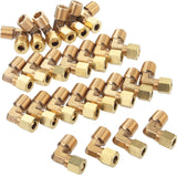 LTWFITTING 1/4-Inch OD x 1/4-Inch Male NPT 90 Degree Compression Elbow,Brass Compression Fitting(Pack of 25)