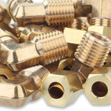 LTWFITTING 1/4-Inch OD x 1/4-Inch Male NPT 90 Degree Compression Elbow,Brass Compression Fitting(Pack of 250)