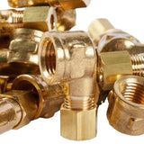LTWFITTING 1/4-Inch OD x 1/4-Inch Female NPT 90 Degree Compression Elbow,Brass Compression Fitting(Pack of 200)