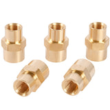 LTWFITTING Brass Pipe Fitting 1/4-Inch x 1/8-Inch Female NPT Reducing Coupling Water Boat(Pack of 5)