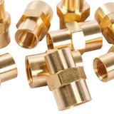 LTWFITTING Brass Pipe Fitting 1/4-Inch x 1/8-Inch Female NPT Reducing Coupling Water Boat(Pack of 25)