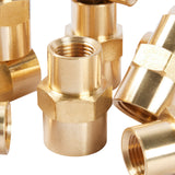 LTWFITTING Brass Pipe Fitting 1/4-Inch x 1/8-Inch Female NPT Reducing Coupling Water Boat(Pack of 300)