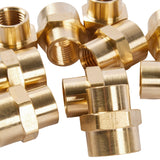 LTWFITTING Brass Pipe Fitting 3/8-Inch x 1/4-Inch Female NPT Reducing Coupling Water Boat(Pack of 20)