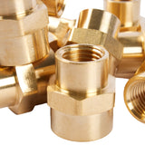 LTWFITTING Brass Pipe Fitting 3/8-Inch x 1/4-Inch Female NPT Reducing Coupling Water Boat(Pack of 200)