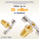 LTWFITTING New Brass Drain Cock 1/8 NPT Air Ride Suspension (Pack of 25)