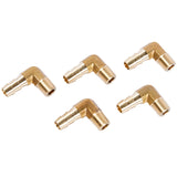 LTWFITTING Lead Free 90 Deg Elbow Brass Barb Fitting 5/16 Inch Hose Barb x 1/8 Inch Male NPT Thread Fuel Boat Water (Pack of 5)