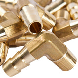 LTWFITTING Lead Free 90 Deg Elbow Brass Barb Fitting 5/16 Inch Hose Barb x 1/8 Inch Male NPT Thread Fuel Boat Water (Pack of 700)