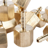 LTWFITTING Lead Free Brass Fitting Coupler/Adapter 1/8 Inch Hose Barb x 1/4 Inch Female NPT Fuel Gas Water (Pack of 700)