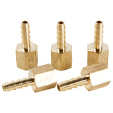 LTWFITTING Lead Free Brass Fitting Coupler/Adapter 3/16 Inch Hose Barb x 1/8 Inch Female NPT Fuel Gas Water (Pack of 5)