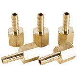 LTWFITTING Lead Free Brass Fitting Coupler/Adapter 1/4 Inch Hose Barb x 1/4 Inch Female NPT Fuel Gas Water (Pack of 5)