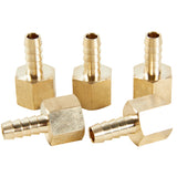 LTWFITTING Lead Free Brass Fitting Coupler/Adapter 5/16 Inch Hose Barb x 3/8 Inch Female NPT Fuel Gas Water (Pack of 5)