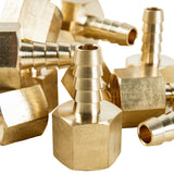 LTWFITTING Lead Free Brass Fitting Coupler/Adapter 5/16 Inch Hose Barb x 3/8 Inch Female NPT Fuel Gas Water (Pack of 350)