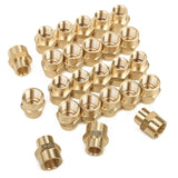 LTWFITTING Lead Free Brass Pipe Fitting 3/8 Inch x 1/4 Inch Female NPT Reducing Coupling (Pack of 25)