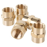 LTWFITTING Lead Free Brass Pipe Fitting 3/8 Inch Female NPT Coupling Water (Pack of 5)