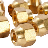 LTWFITTING Brass 5/16 Inch OD 45 Degree Flare Short Forged Nut,Flare Tube Fitting(Pack of 30)