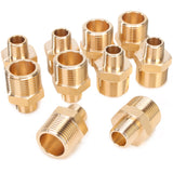 LTWFITTING Brass Pipe Hex Reducing Nipple Fitting 3/4