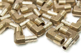 LTWFITTING 90 Degree Elbow Brass Barb Fitting 5/16 ID Hose x 1/4-Inch Male NPT Air Gas(Pack of 1000)