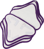 LTWHOME Washable Steam Mop Microfibre Pads Suitable for Steam Mop h2o X5 Model (Pack of 6)