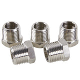 LTWFITTING Bar Production Stainless Steel 316 Pipe Hex Bushing Reducer Fittings 3/8 Inch Male x 1/4 Inch Female NPT Fuel Water Boat (Pack of 5)