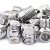 LTWFITTING Stainless Steel 316 Pipe Square Head Plug Fittings 1/4-Inch Male NPT Air Fuel Water Boat(Pack of 500)