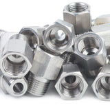 LTWFITTING Bar Production Stainless Steel 316 Pipe Fitting 1/8 Inch Female x 1/8 Inch Male NPT Adapter Air Fuel Water (Pack of 1000)