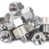 LTWFITTING Bar Production Stainless Steel 316 Pipe Fitting 1/2 Inch Female x 1/4 Inch Male NPT Adapter Air Fuel Water (Pack of 300)