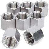 LTWFITTING Bar Production Stainless Steel 316 Pipe Cap Fittings 1/4-Inch NPT Fuel Boat (Pack of 25)