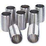 LTWFITTING Stainless Steel 316 Pipe 2 Inch Long Nipple Fitting 1 Inch Male NPT (Pack of 20)